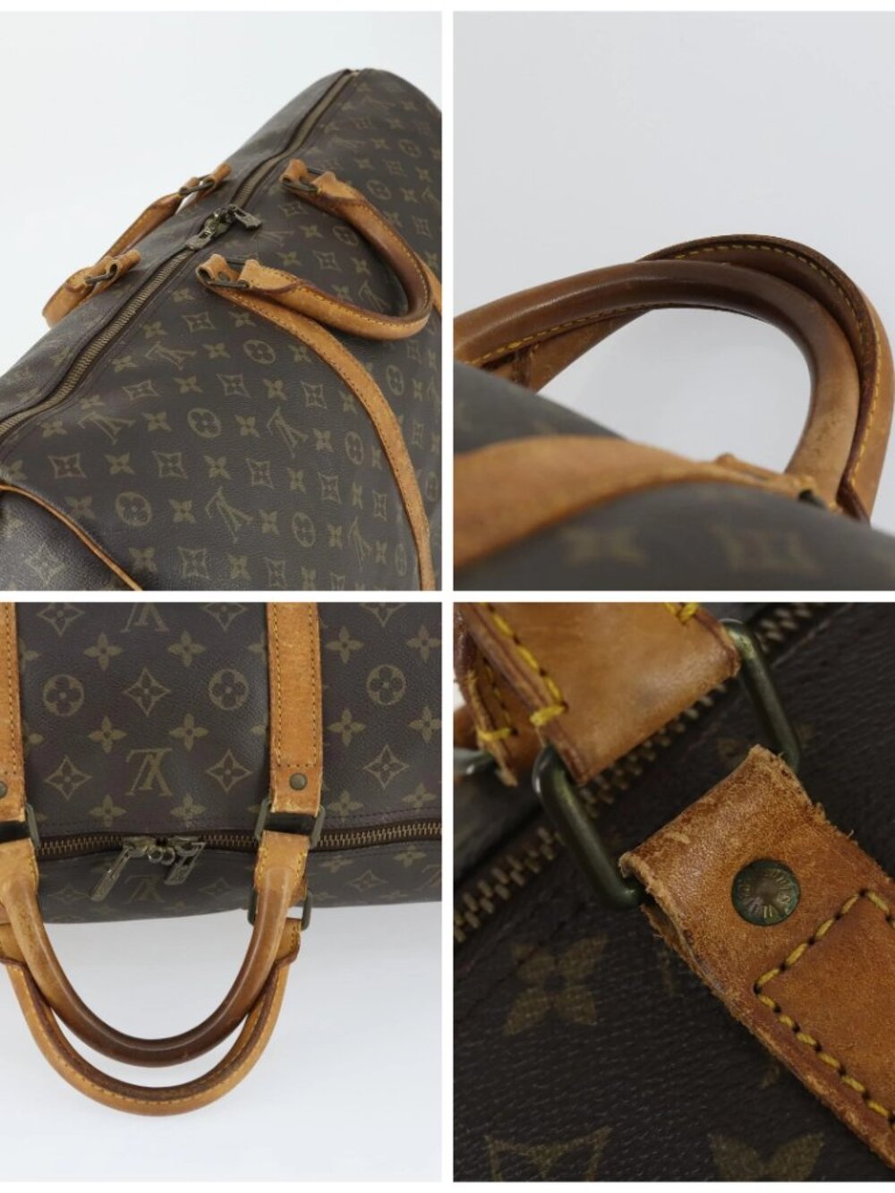 LOUIS VUITTON Monogram Keepall 60 Boston Bag M41422 LV Auth 163458 - Picture 16 of 16